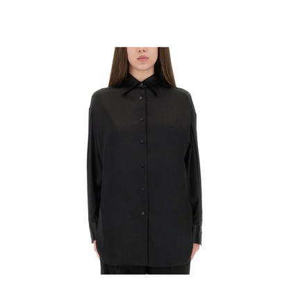 Stretch Silk Satin Shirt - Image 1