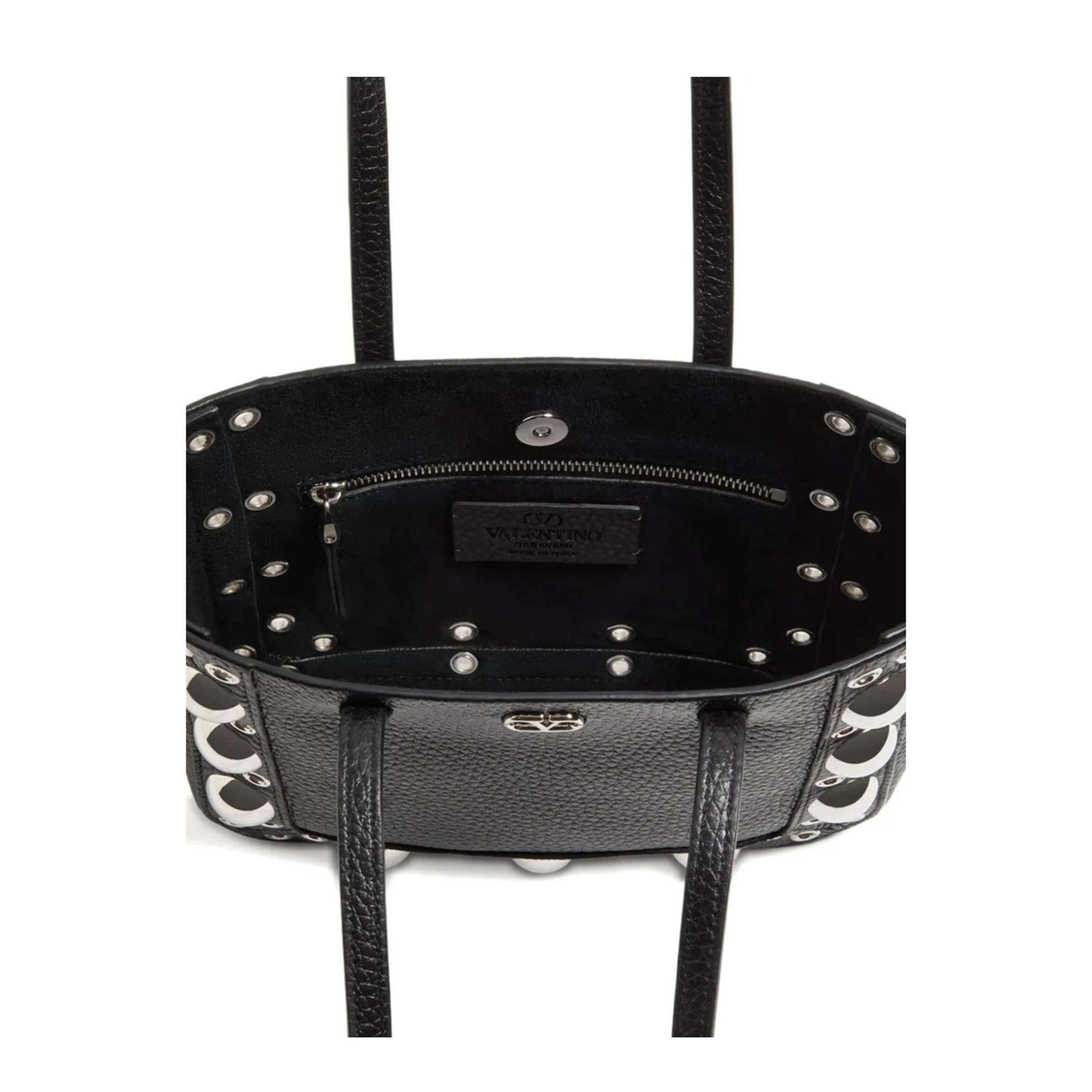 Nellcôte Mini Leather Shopping Bag - Black - Image 5