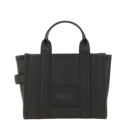 The Small Tote Bag Grainy Leather Bag in Black - Image 9