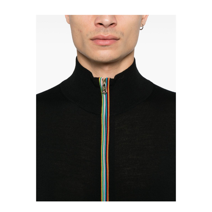 Wool Zipped Cardigan - Image 2