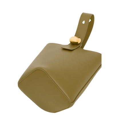 Pebble In Mellow Calfskin Mini Bucket Bag - Image 5