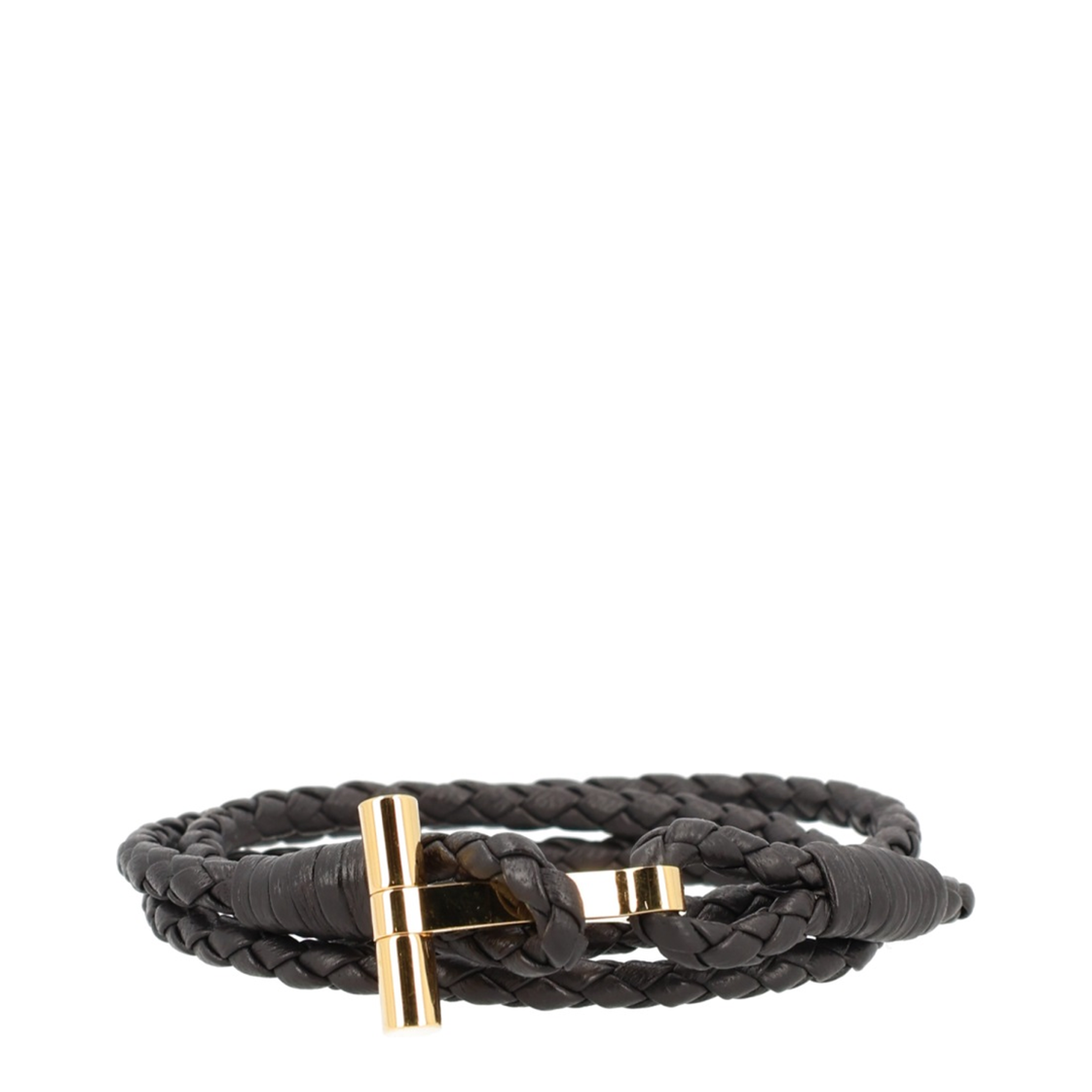 Braided Leather Bracelet - Image 1