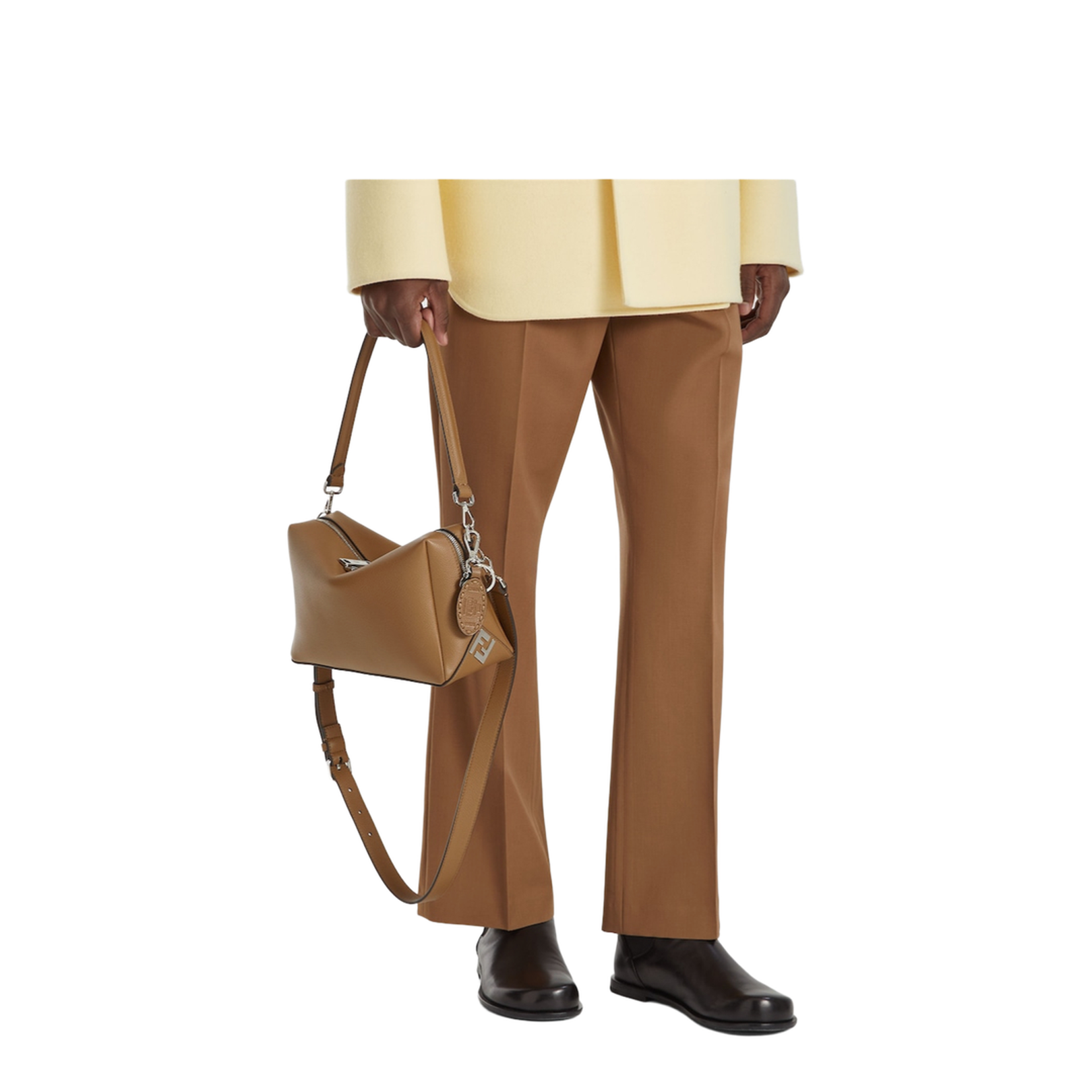 Handbag with Double Zipper and Adjustable Strap - Image 4