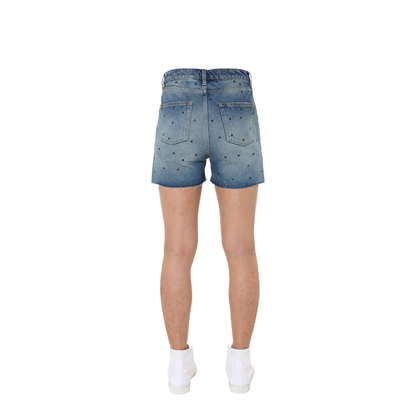 Blue Cotton Shorts - Image 3
