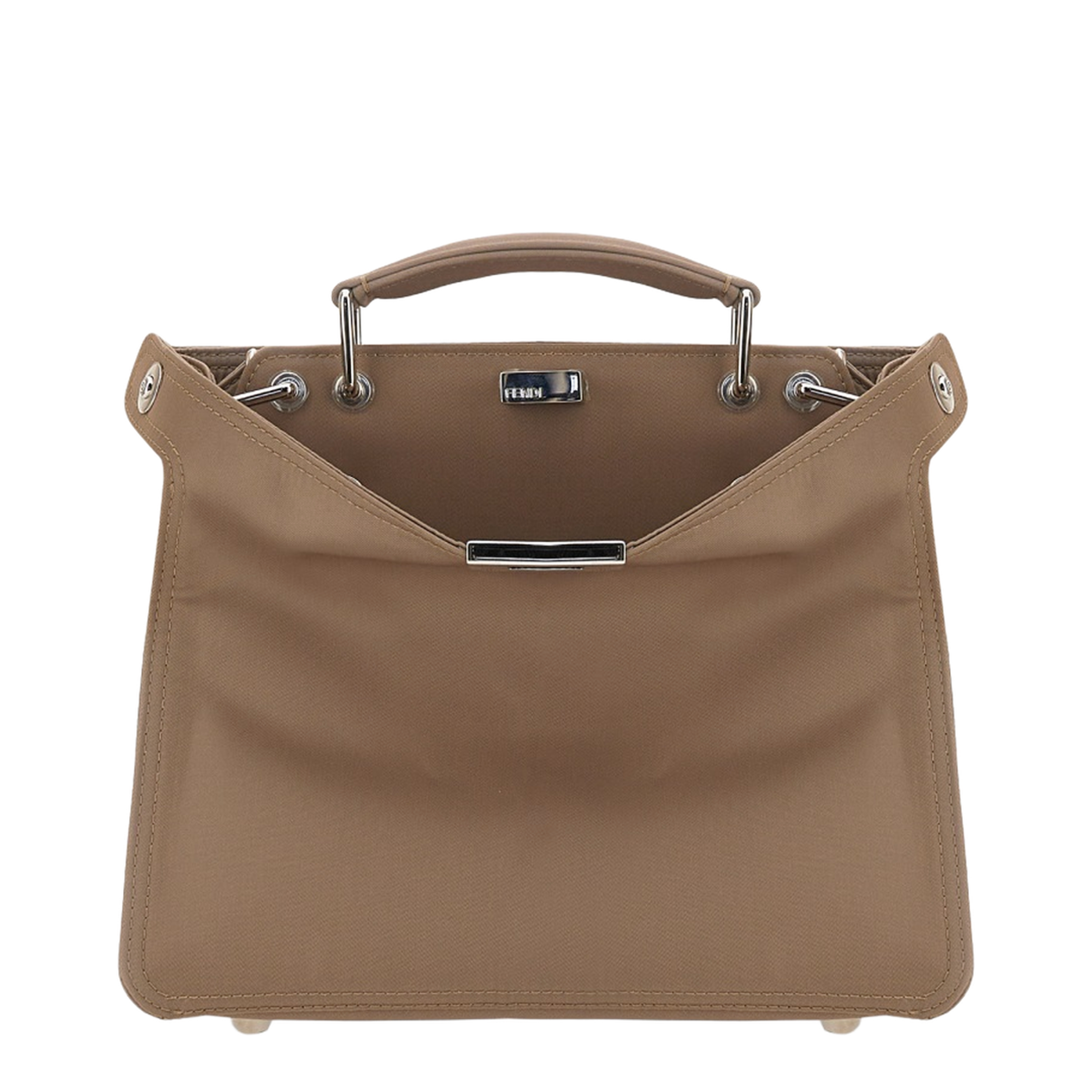Peekaboo ISeeU Small Calfskin Handbag - Brown - Image 1