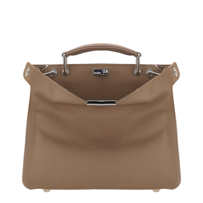 Peekaboo ISeeU Small Calfskin Handbag - Brown - Image 1