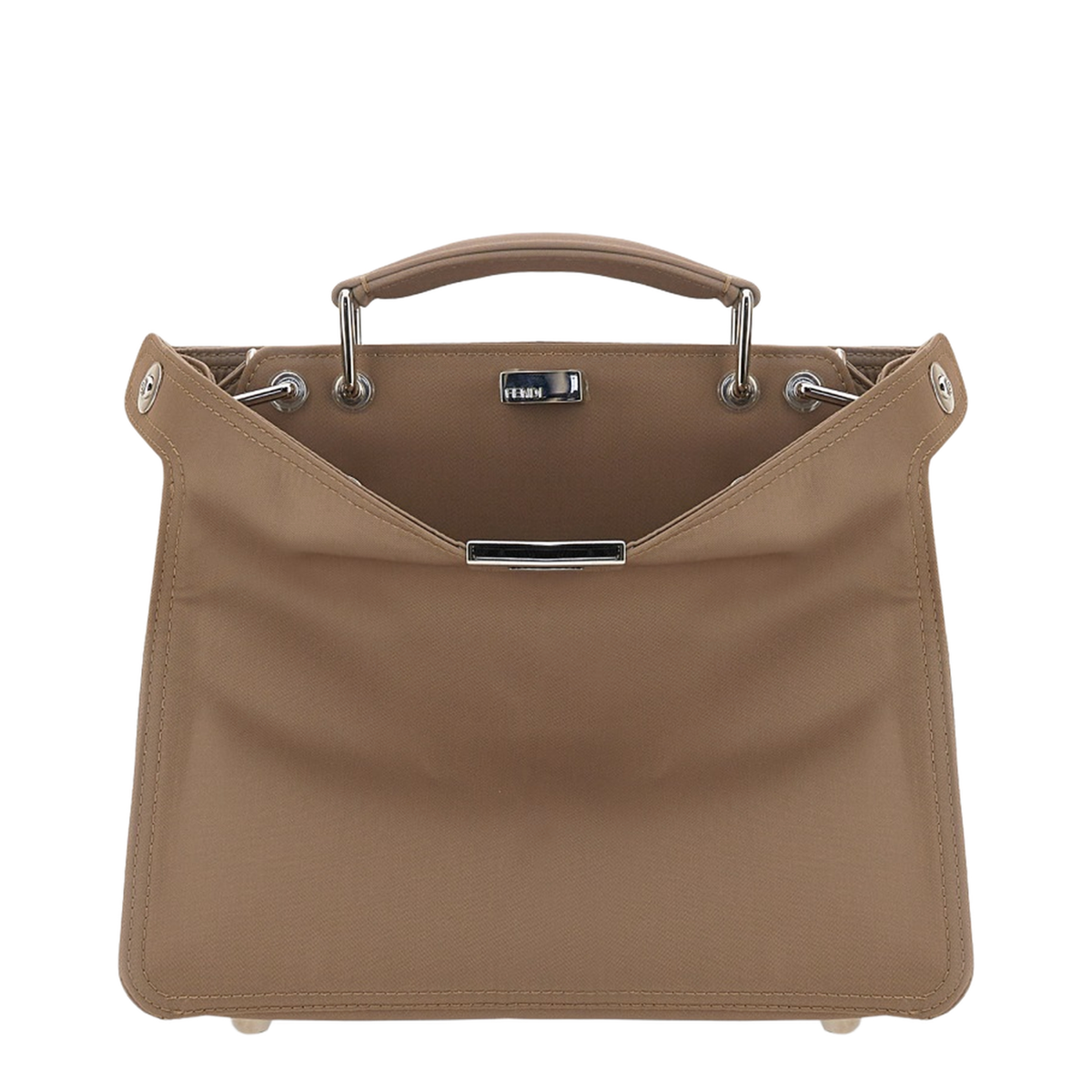 Peekaboo ISeeU Small Calfskin Handbag - Brown - Image 1