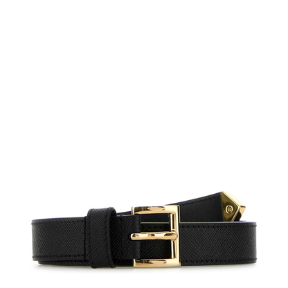 Black Leather Belt - Image 1