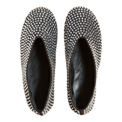 Crystal Embellished Ballet Suede Flat - Image 3