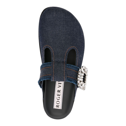 Slidy Mules in Denim - Image 4