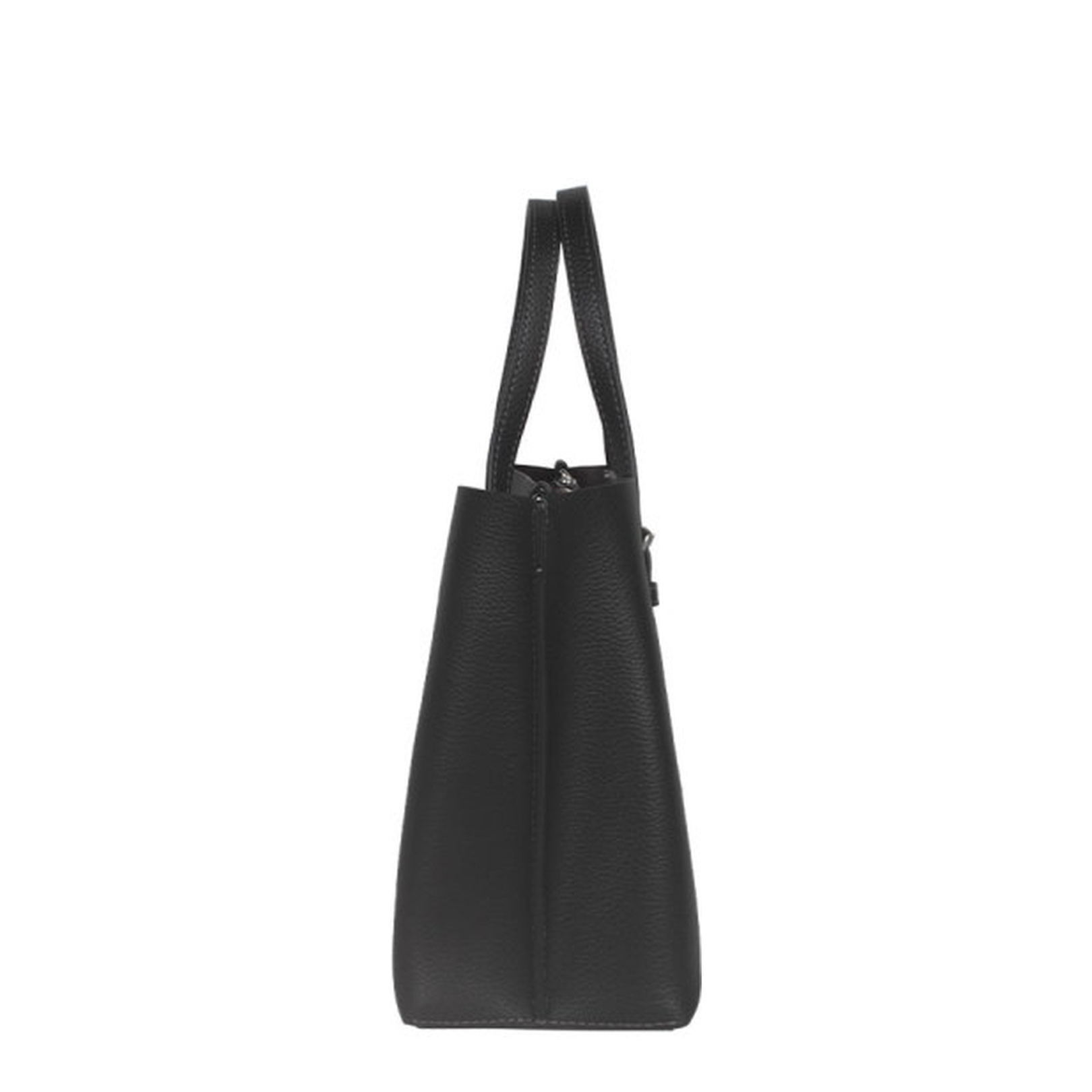 Mollie Leather Tote Bag 25 Black - Image 3