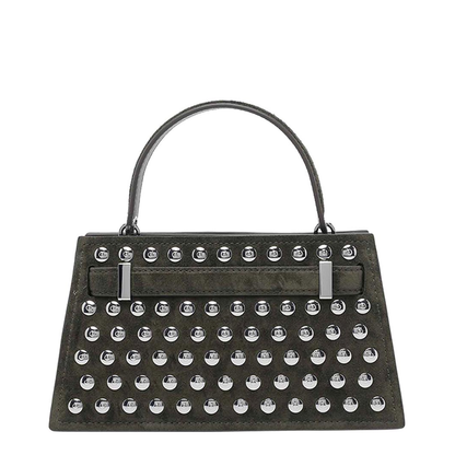 Mini Lee Radziwill Studded Suede Handbag - Image 3