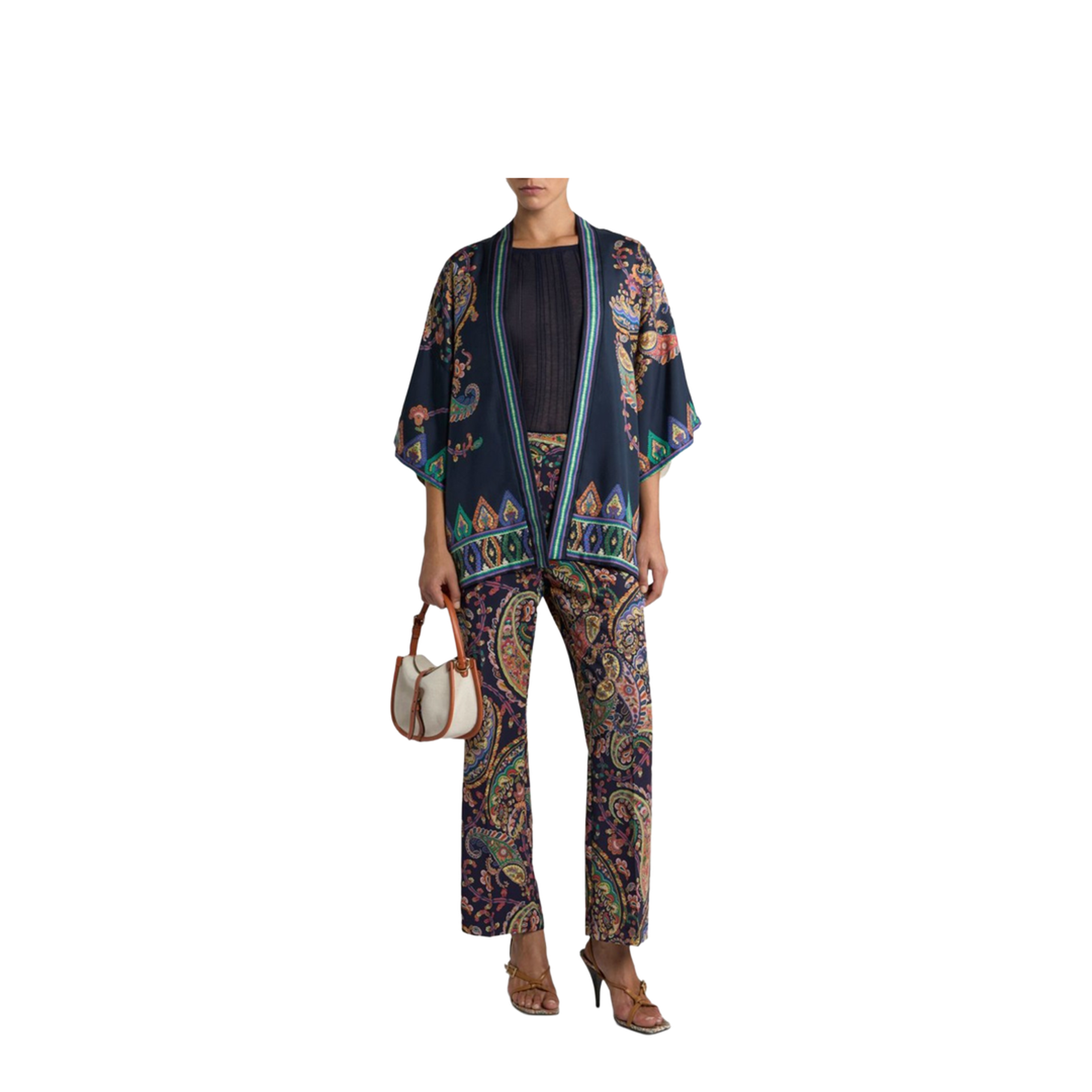 Paisley Foliage Bootcut Pants - Image 2