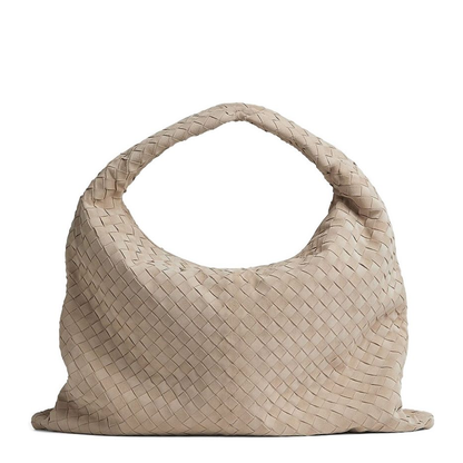 Hop Large Calfskin Shoulder Bag Beige - Image 2