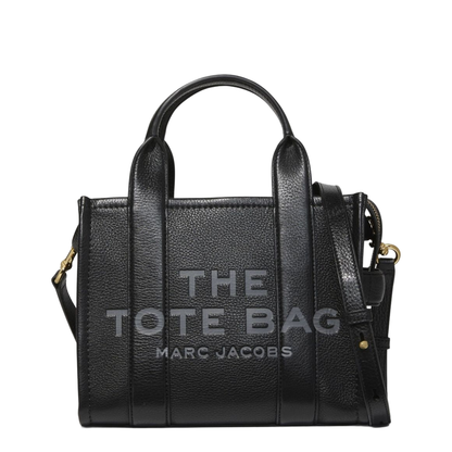 The Small Tote Bag Grainy Leather Bag in Black - Image 1