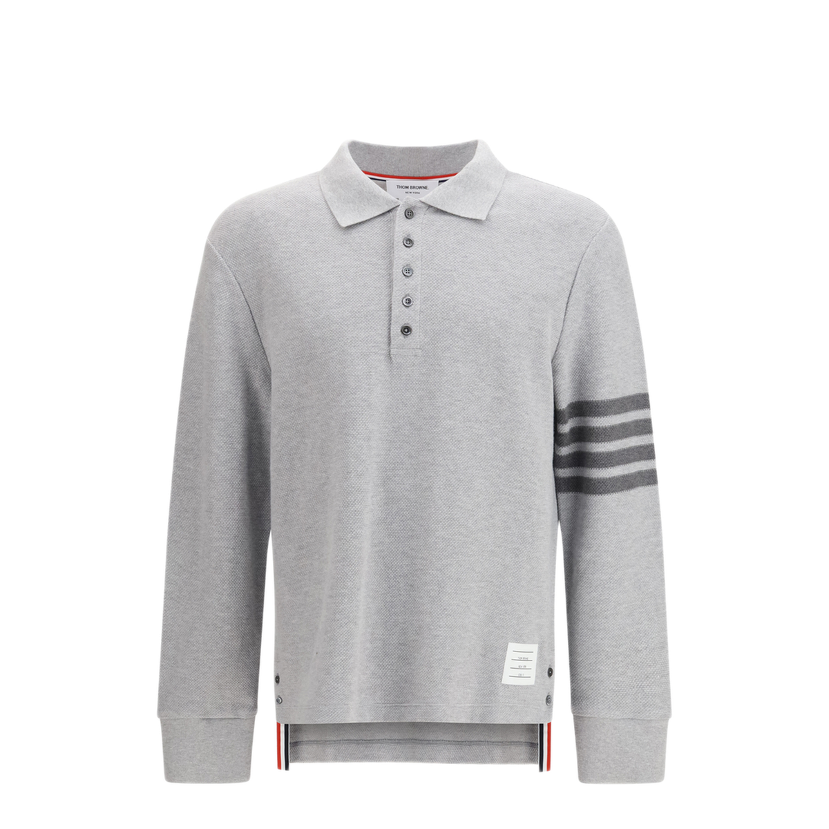 Piqu Long Sleeve Polo - Image 1