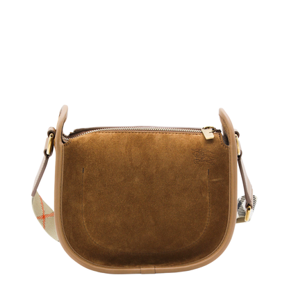 Mini B Clip Suede Messenger Bag - Hazel Brown - Image 4