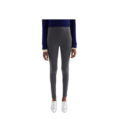 Black Stretch Virgin Wool Blend Pant - Image 3