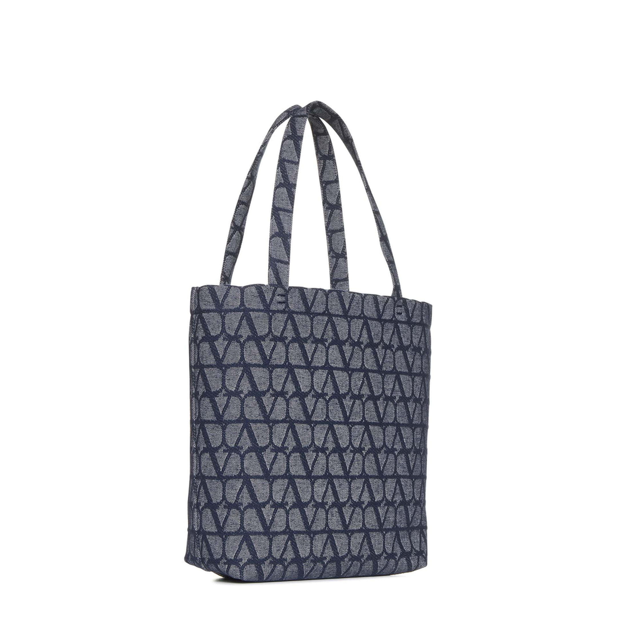 Blue Cotton Tote Bag - Image 2