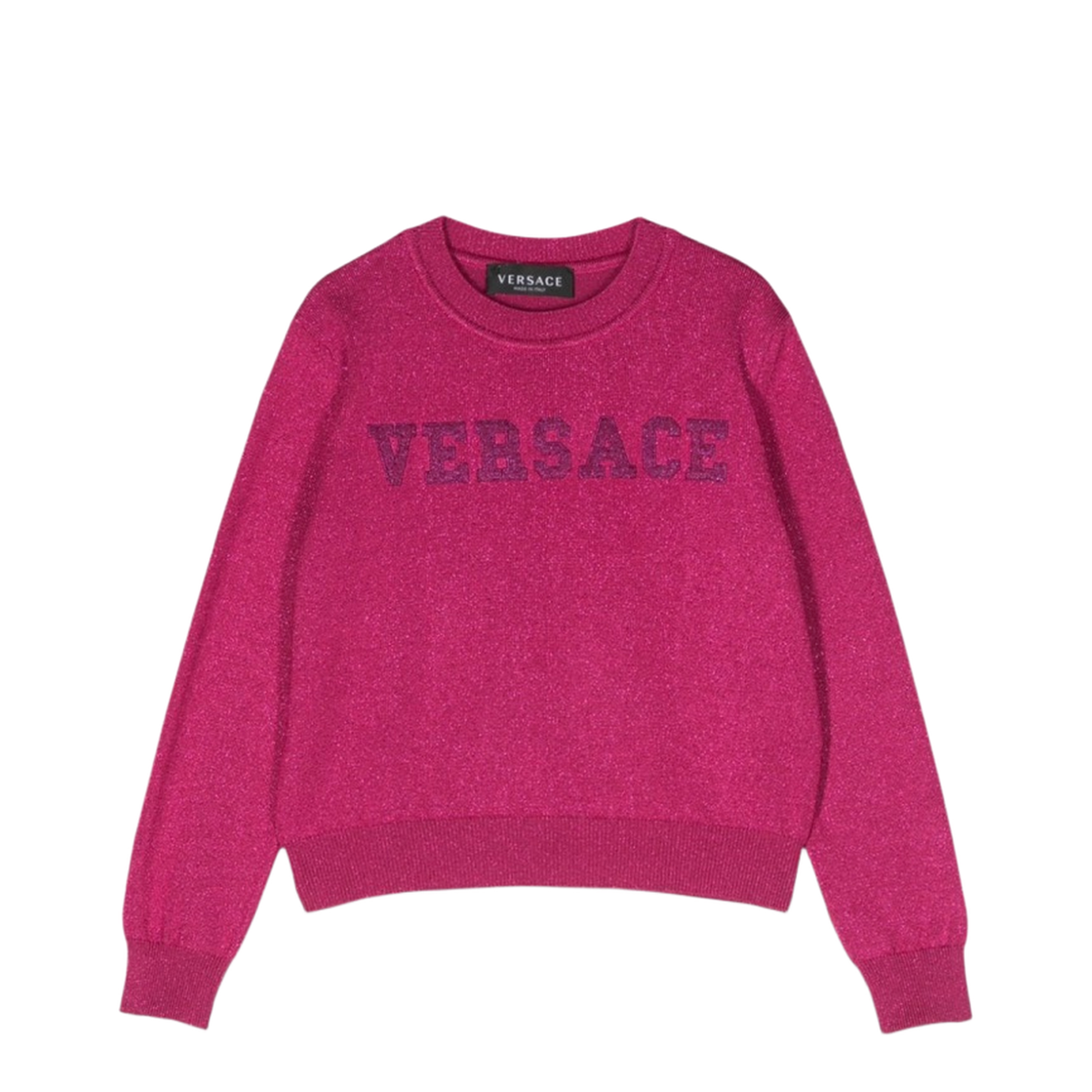 Crew Neck Pullover With Embroidered Logo - Image 1