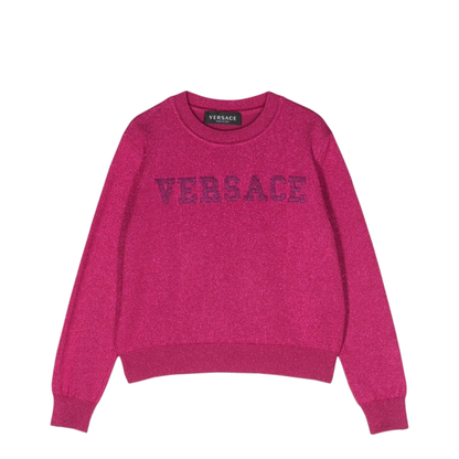 Crew Neck Pullover With Embroidered Logo - Image 1