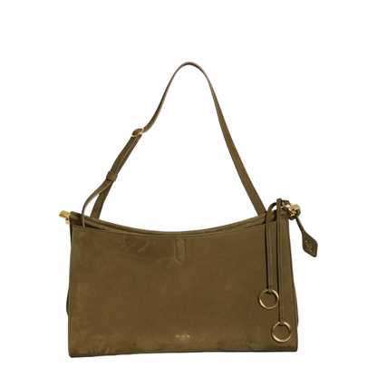 Le Click Pocket 35 Nubuck Calfskin Crossbody - Noir - Image 1