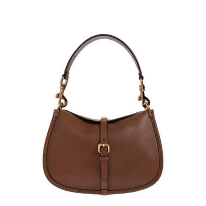 Pony Medium Shoulder Bag Leather Brown - Image 1