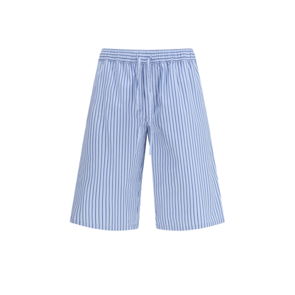 Striped Poplin Shorts - Image 1