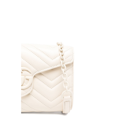 Wallet On Chain In Ivory Leather - Image 2