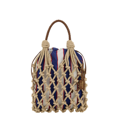 Beige Mesh Handbag - Image 1