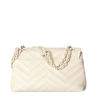 GG Marmont Small Matelassé Chevron Leather Shoulder Bag - Ivory - Image 2