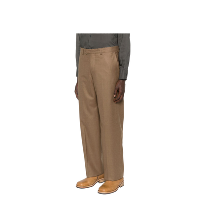Brown Front Slash-Pockets Trousers - Image 4