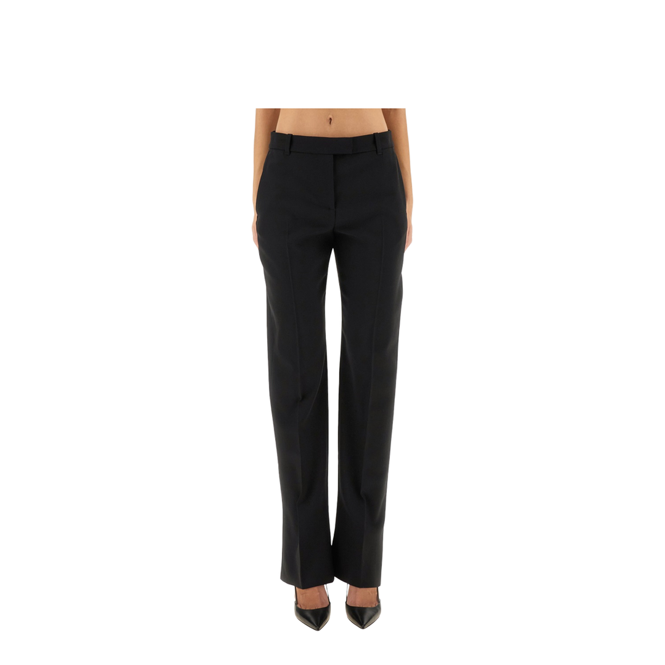 Wool Gabardine Tailored Pants - Image 1