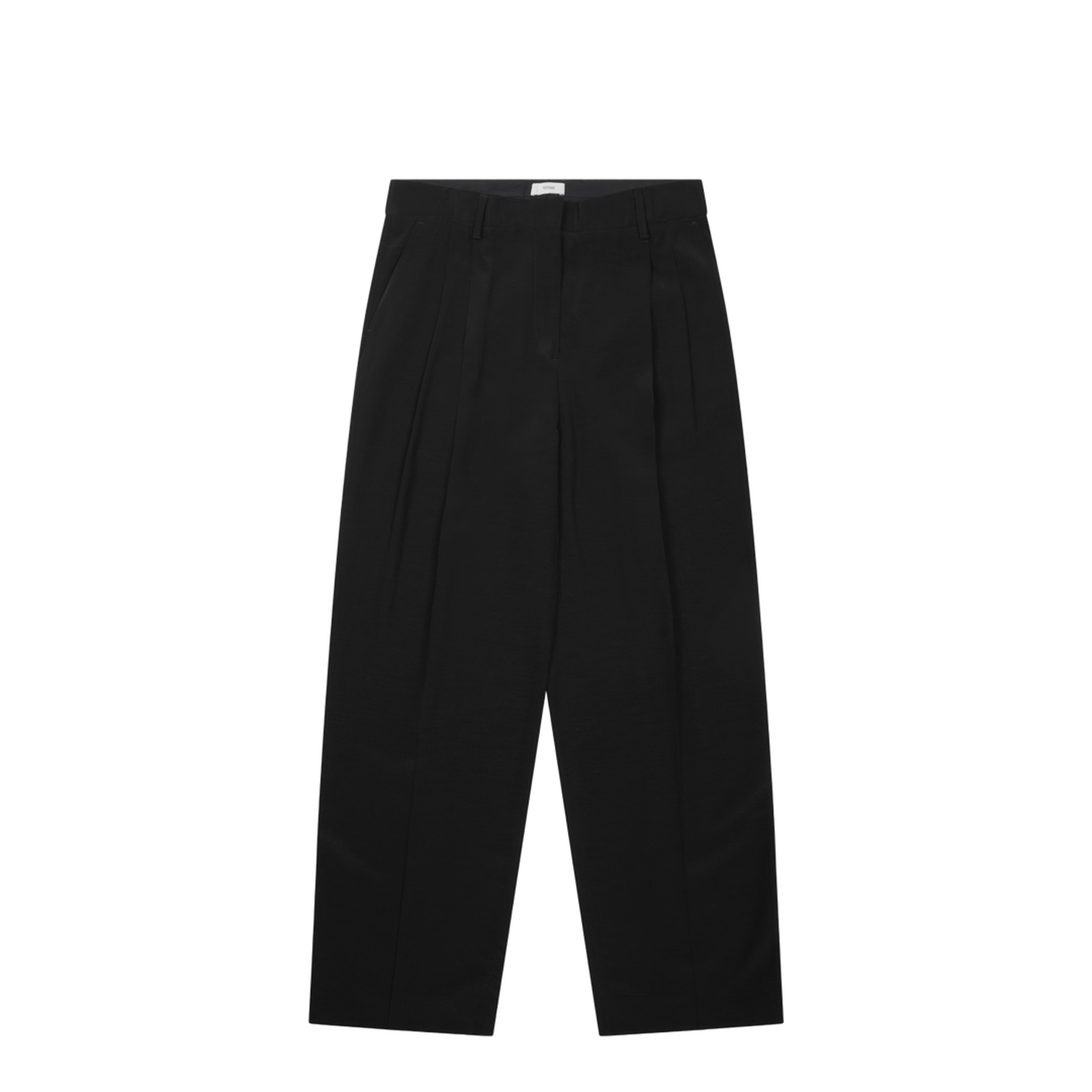 Straight Pants with Pleats - Image 1