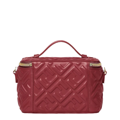 Vanity Satchel Bag Leather Red - Image 3