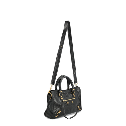 Le City Small Arena Storico Lambskin Shoulder Bag - Black - Image 2