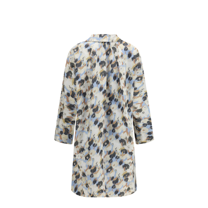 Printed Button Parka Coat - Image 2
