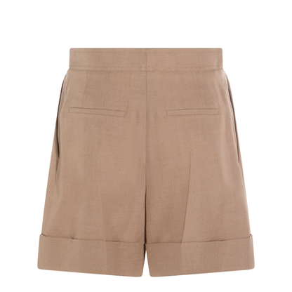 Biscuit Viscose Blend Shorts - Image 3