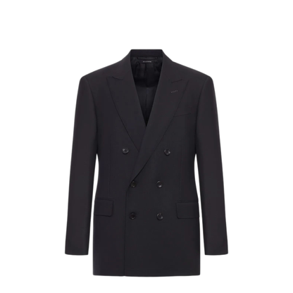 High Twist Double Breasted Wool Jacket - Image 1