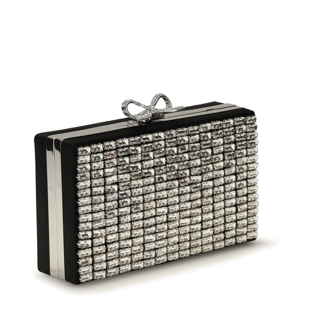 AQUA Crystal Clutch - Silver - Image 2