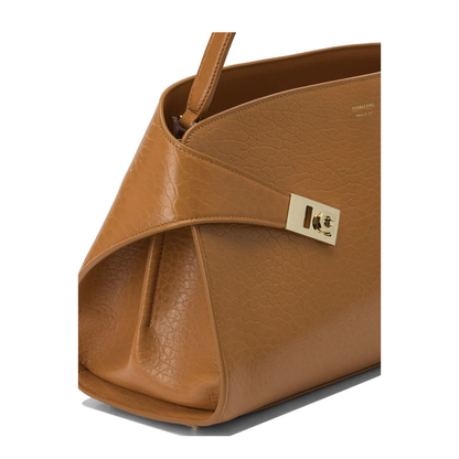 Hug Soft Bicolor Shoulder Bag in Calfskin Orange - Image 4