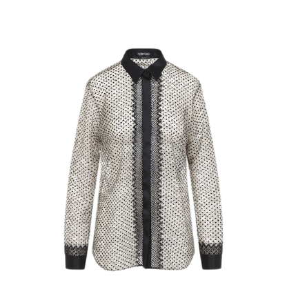 Flock Polka Dot Shirt - Image 3