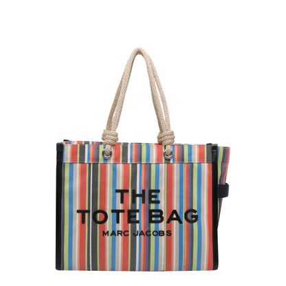 Large Mesh Tote Bag - Red Multi - Image 4