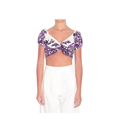 Top with Majolica Print - Image 1
