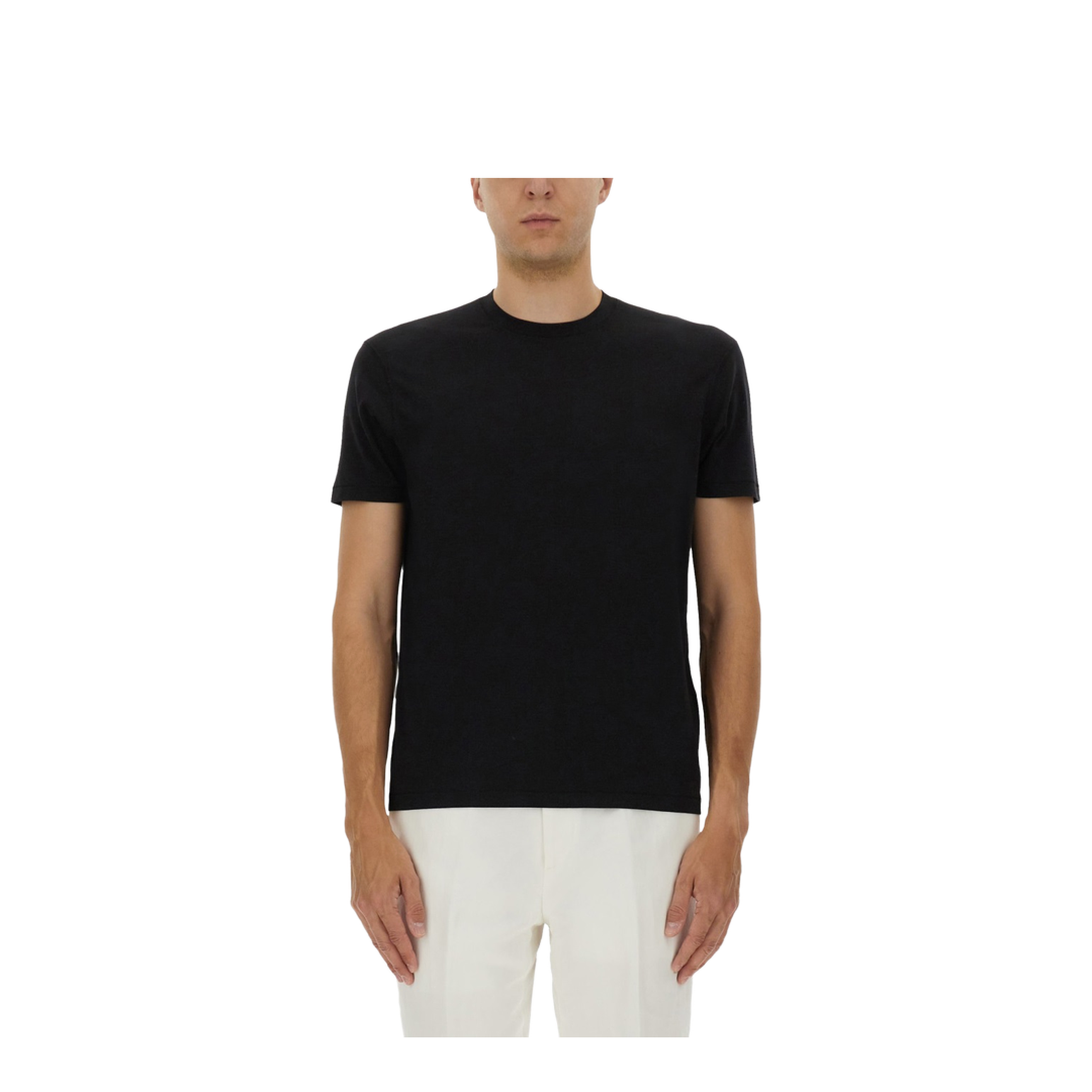Black Crew Neck T-Shirt - Image 1