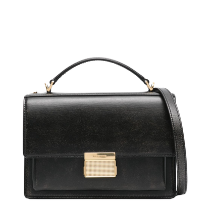 Black Leather Venezia Handbag - Image 1