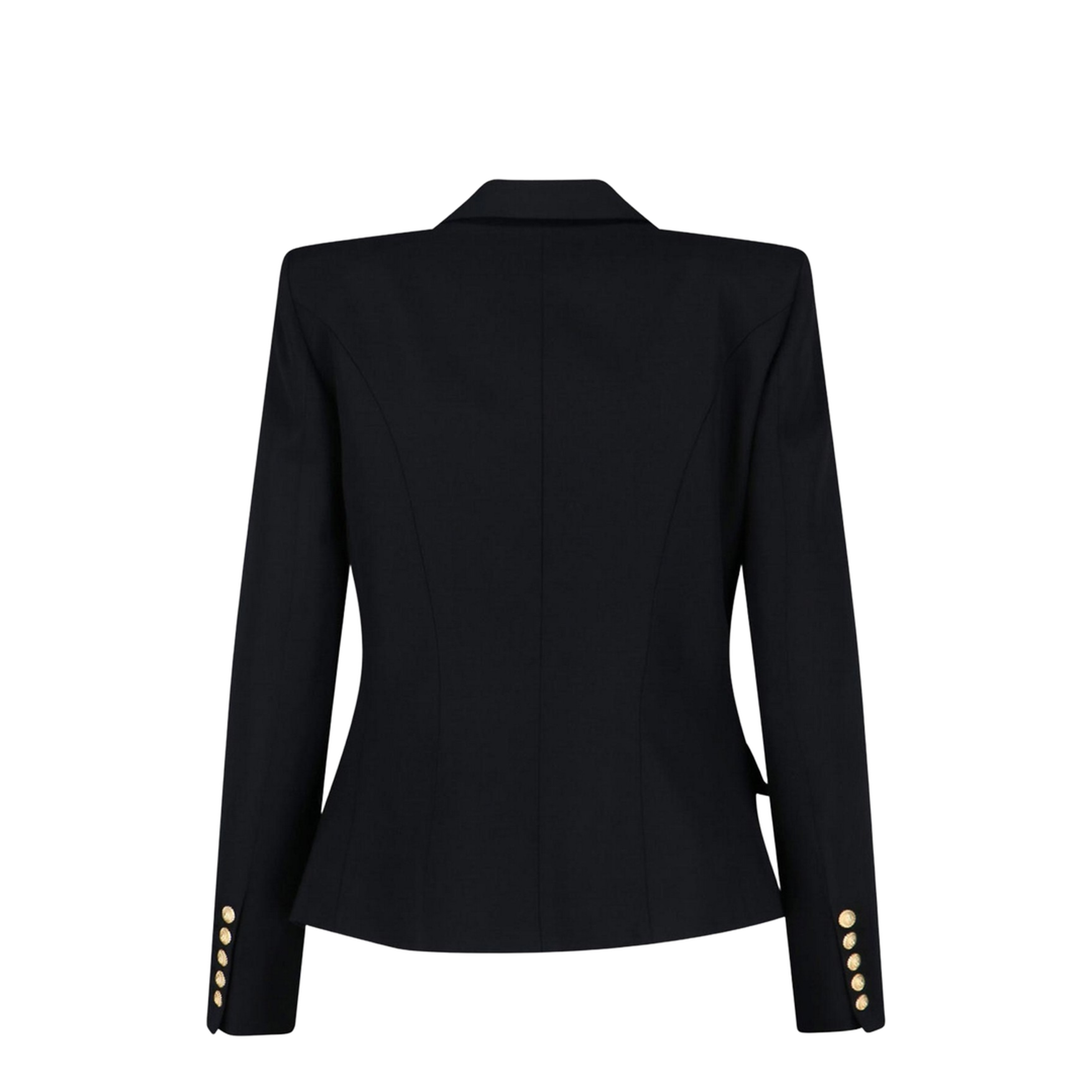 Black Virgin Wool 6-Button Jacket - Image 2