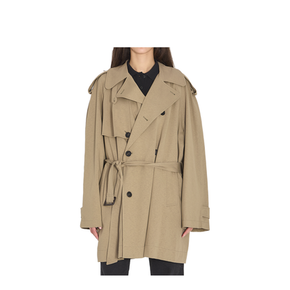 Cropped Light Trench in Explorer Beige - Image 1