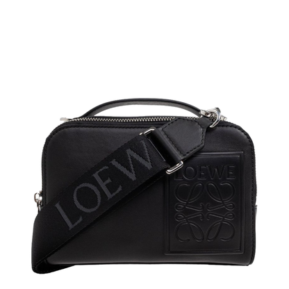 Mini Camera Calfskin Crossbody Bag - Black - Image 1