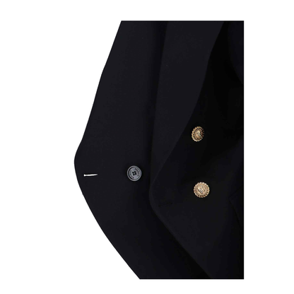 Black Virgin Wool 6-Button Jacket - Image 3